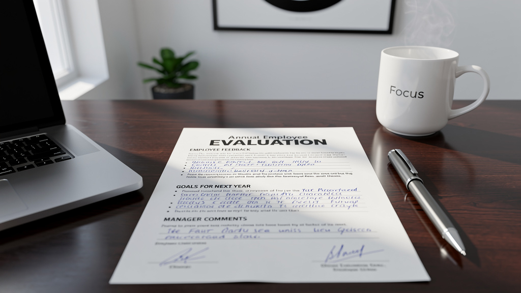 Quelles informations inclure dans l'exemple entretien annuel d'évaluation rempli